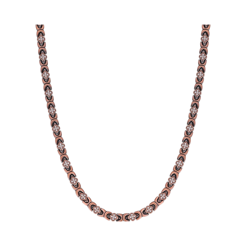 Pure Copper Magnetic Necklace - 99.9% Arthritis Four Leaf Clover Jewelry