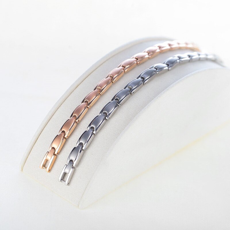 Titanium Magnetic Bracelet - Wholesale Rose Gold Health Men Women Jewelry