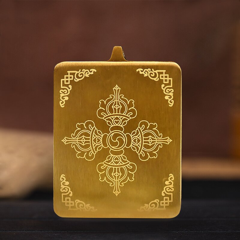 Tangka Amulet Necklace - Wholesale Custom Hand-Drawn Buddhist Pendant