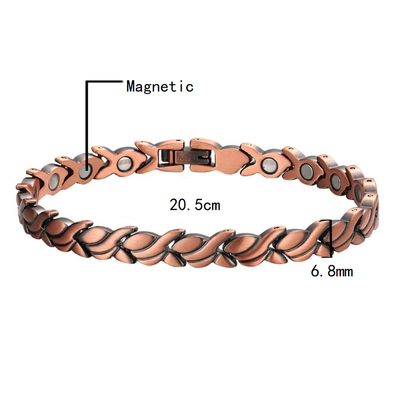 Pure Copper Magnetic Anklet - 99.99% Women Fashion Foot Jewelry