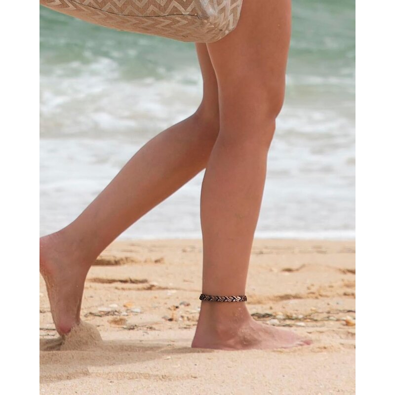 Pure Copper Magnetic Anklet - 99.99% Women Fashion Foot Jewelry
