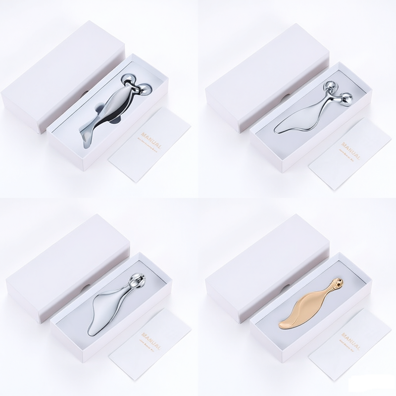Heart-Shaped Gua Sha Comb - Wholesale Custom Stainless Steel Facial Tool