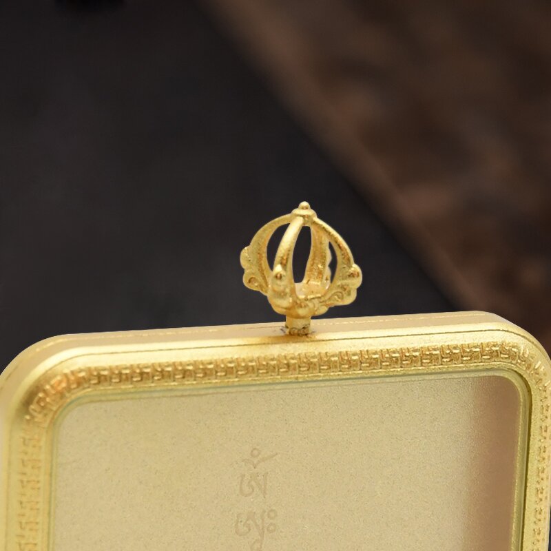 Dragon Thangka Pendant - Oriental Five Lords Buddhist Religious Jewelry