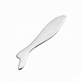 Metal Gua Sha Facial Tool - High End Stainless Steel Face Neck Scraper