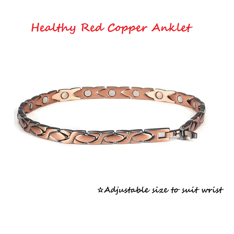Copper Magnetic Anklet - Cute Women Fashion Foot Jewelry Accessory