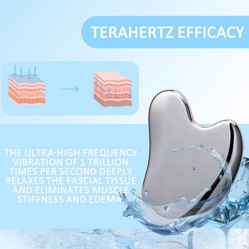 Terahertz Gua Sha Tool - Customizable Raw Stone Round Facial Massage Tool
