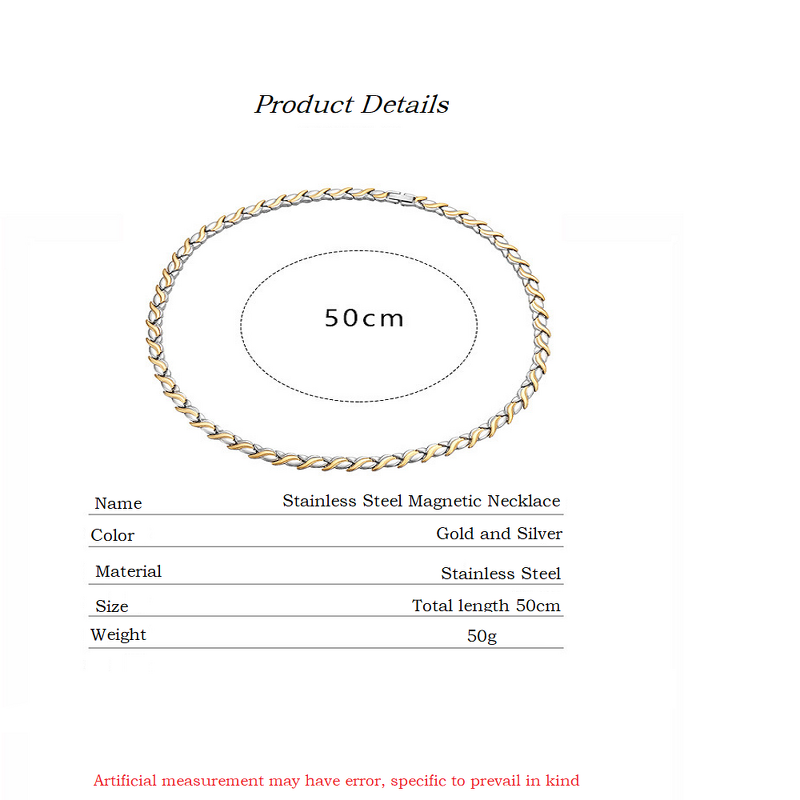 Goldfish Stainless Steel Necklace - Stock Wholesale Full Magnet Men Women Jewelry