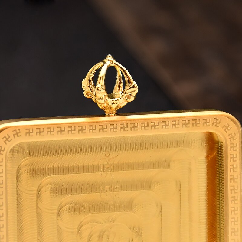 Buddha Thangka Pendant - Tibetan Oriental Religious Charm Men Women Jewelry