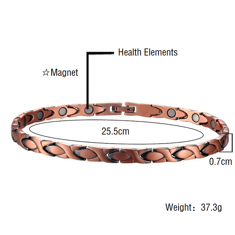 Copper Magnetic Anklet - Cute Women Fashion Foot Jewelry Accessory