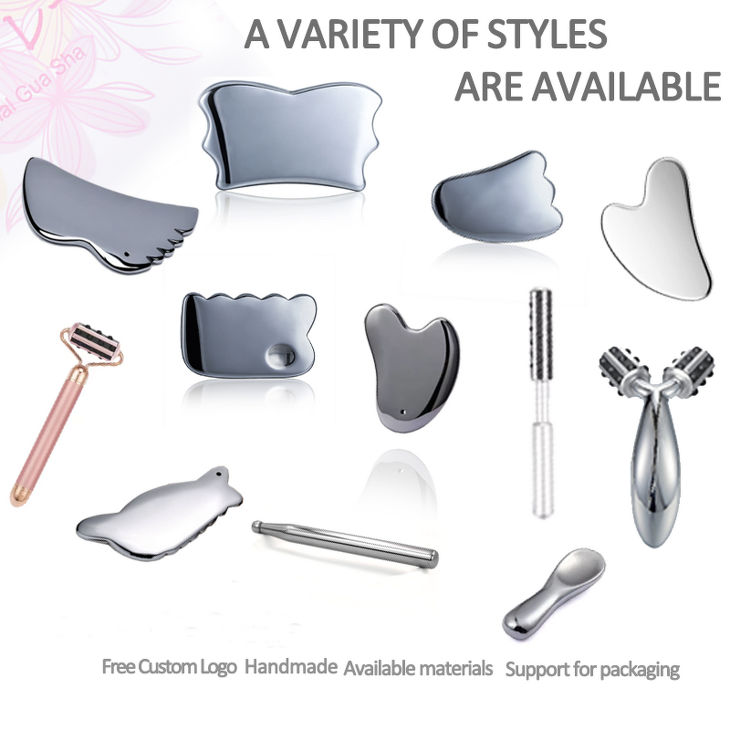 Terahertz Gua Sha Tool - Customizable Raw Stone Round Facial Massage Tool