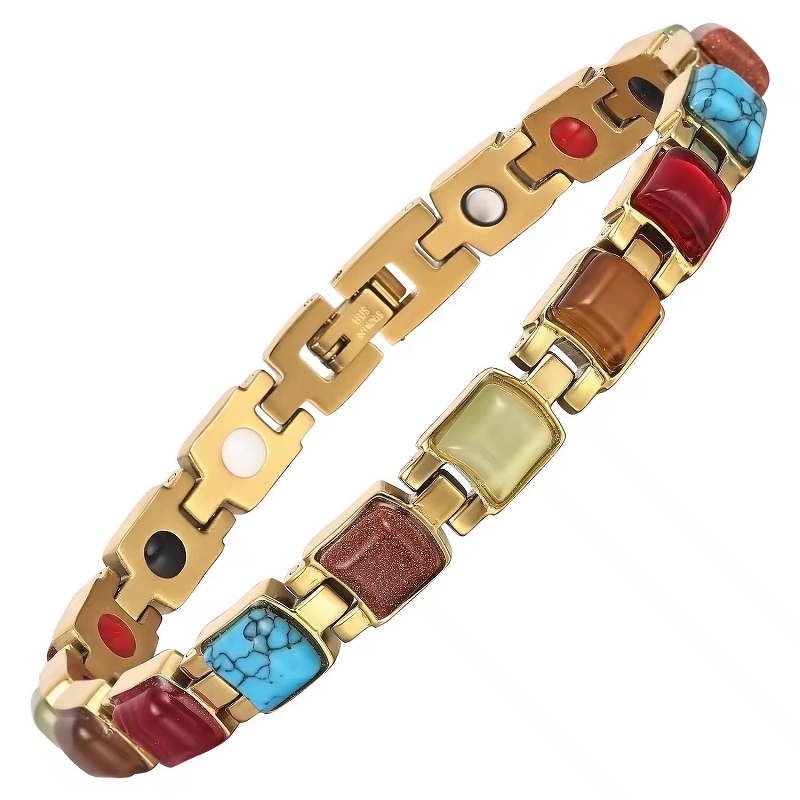 Gemstone Magnetic Bracelet - Custom Therapy Health Fashionable Jewelry