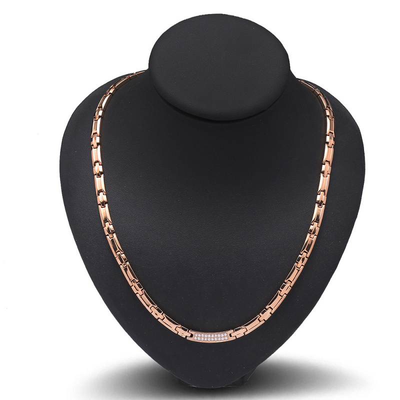 Stainless Steel Magnetic Necklace - Unisex Adjustable Health Therapy Chain