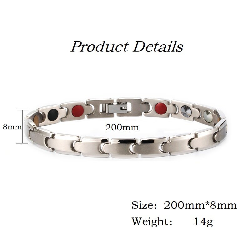 Titanium Magnetic Bracelet - Wholesale Rose Gold Health Men Women Jewelry