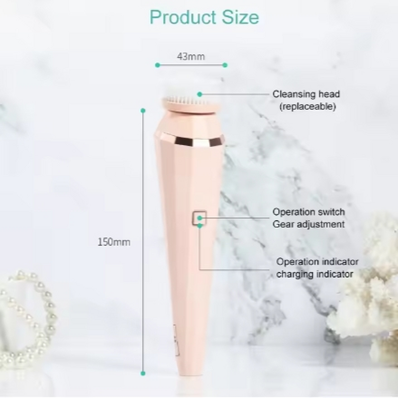 Face Brush Manufacturer - 360° Rotating Electric Rechargeable Multifunctional Silicone for Cleansing Exfoliating LED UK/EU