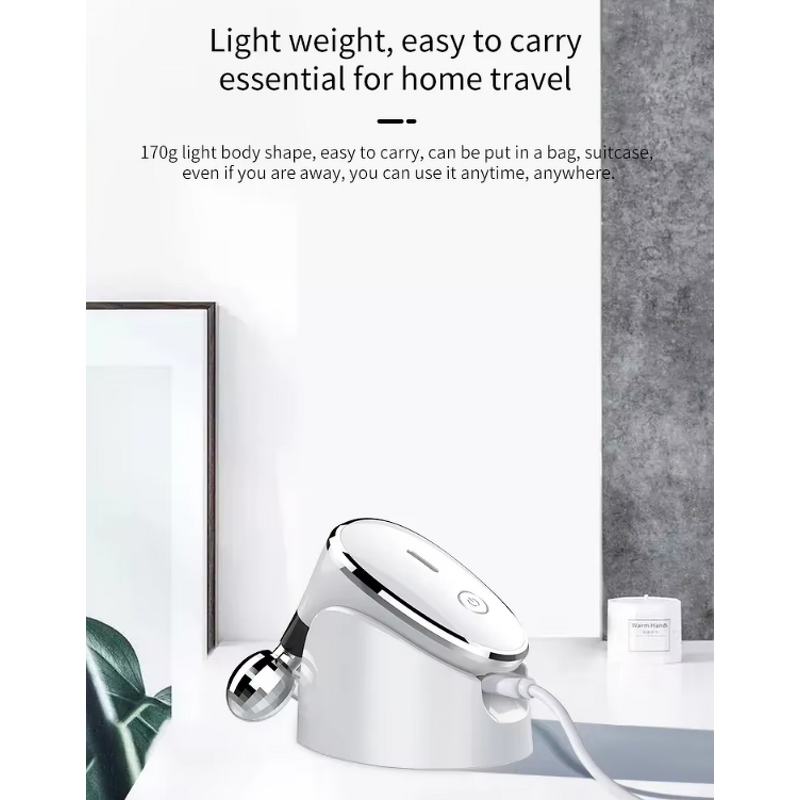 Face Lifting Roller Manufacturer - EMS Dual Microcurrent Vibration USB Plug Anti-Aging - Custom Logo