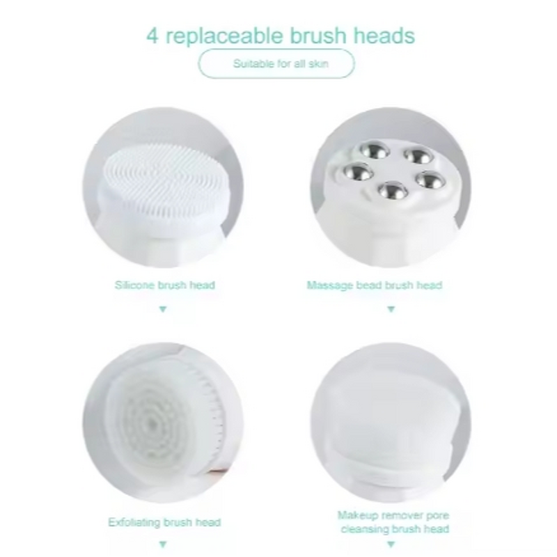 Face Brush Manufacturer - 360° Rotating Electric Rechargeable Multifunctional Silicone for Cleansing Exfoliating LED UK/EU