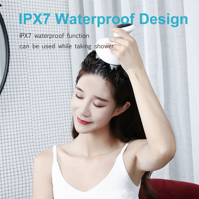 Scalp Massager Manufacturer - TOPLIFEE Vibration Comb Anti-Hair Loss Waterproof Smart Electric Vibrating