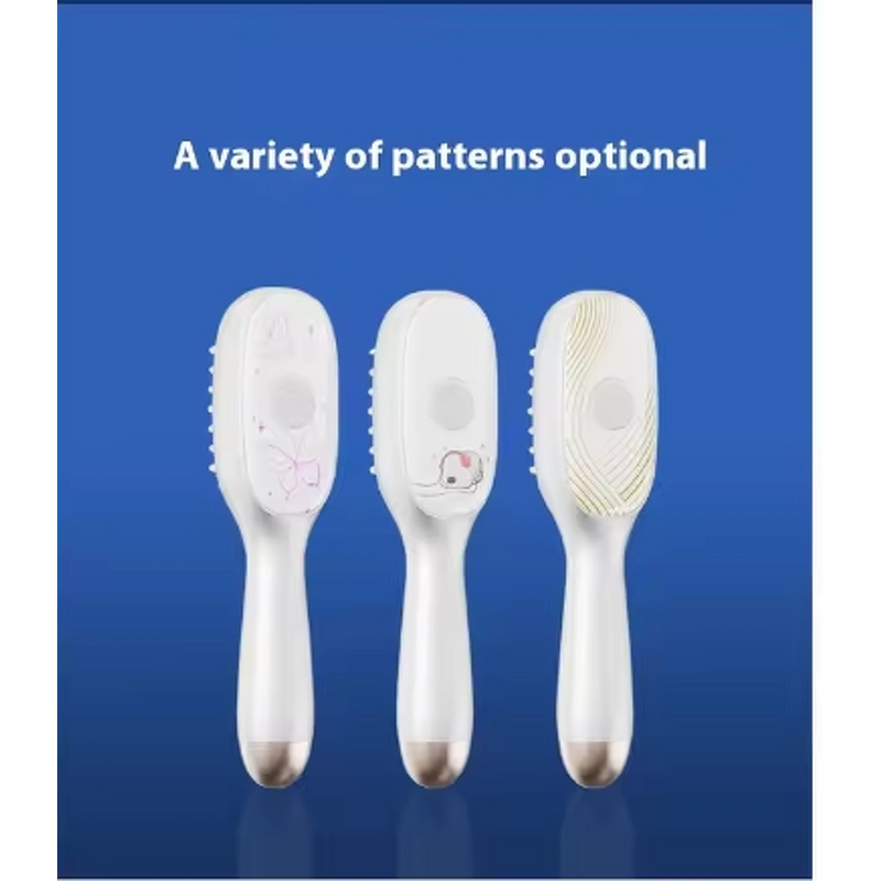 Hair Growth Comb Manufacturer - Electric with LED Red Light EMS+Vibration Anti-Hair Loss Scalp Massage Brush & Oil Applicator