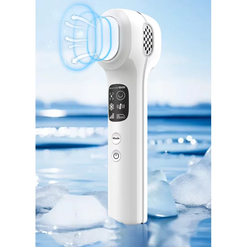 Skin Care Device Manufacturer - Salon-Grade High-Frequency Vibration Handheld ABS Stainless Steel Cooling for Face Treatment