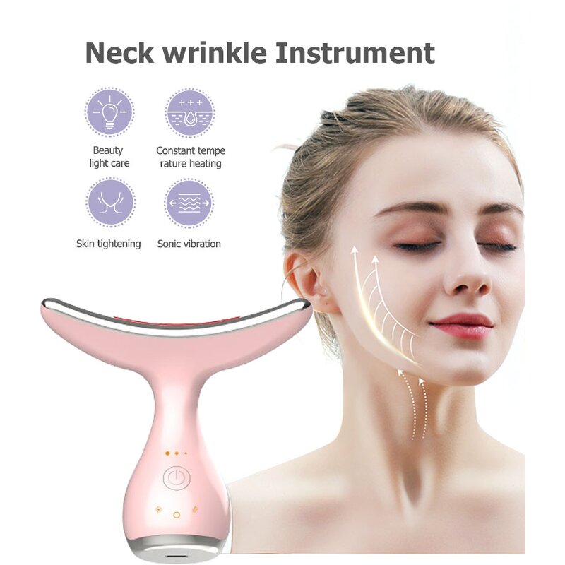 Face Lift Massager Manufacturer - 3 in 1 Ems V Shape for Wrinkle Removal Facial Vibration - Direct Deal