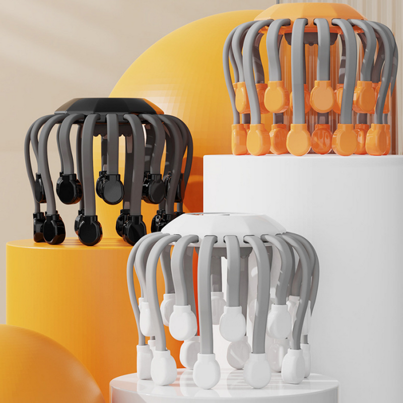 Scalp Massager Manufacturer - Electric Vibration Octopus Head for Blood Circulation & Relaxation