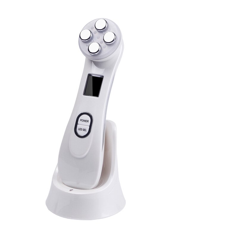 Facial Massager Manufacturer - 5-in-1 Hand Held LED Light Therapy ABS for Face Lifting Skin Tightening