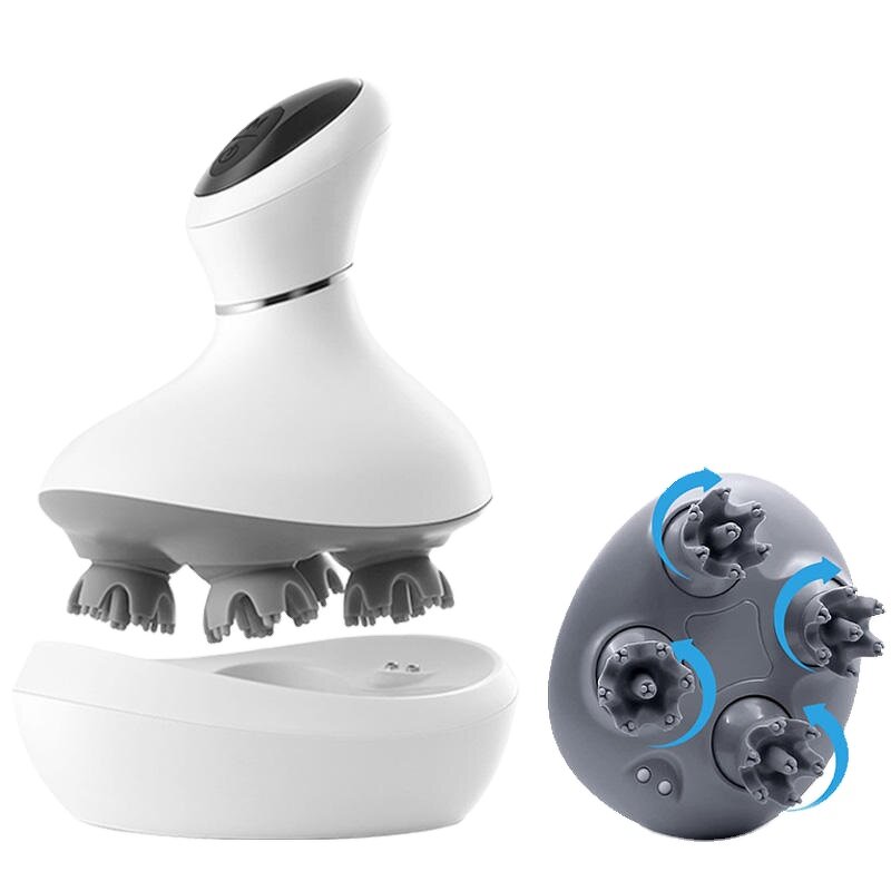 Scalp Massager Manufacturer - TOPLIFEE Vibration Comb Anti-Hair Loss Waterproof Smart Electric Vibrating