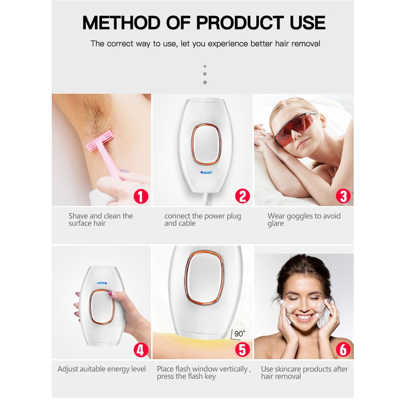 IPL Hair Removal Handset Manufacturer - High Power Most Popular for Facial & Skin Removal at Home High Performance