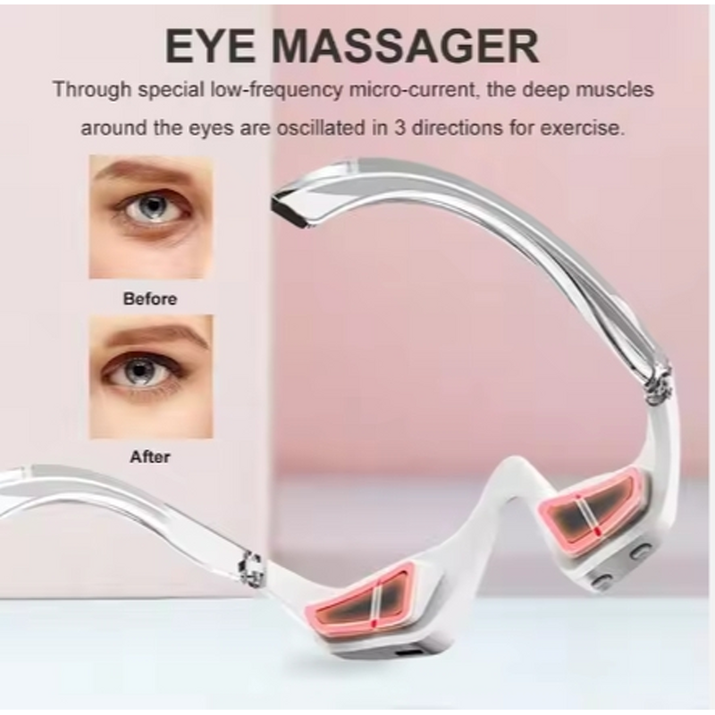 Eye Care Tool Manufacturer - Handheld for Wrinkle Removal Microcurrent LED Red Light Glasses for Dark Circles
