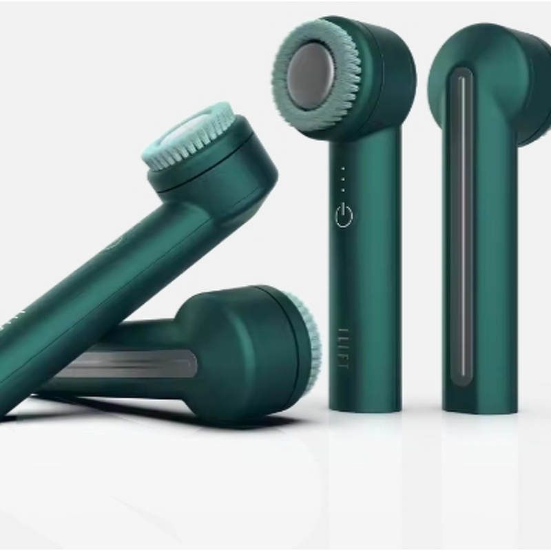 Facial Exfoliator Manufacturer - Portable Electric UK Plug Silicone Spin Brush for Deep Pore Cleansing for Nose Lips
