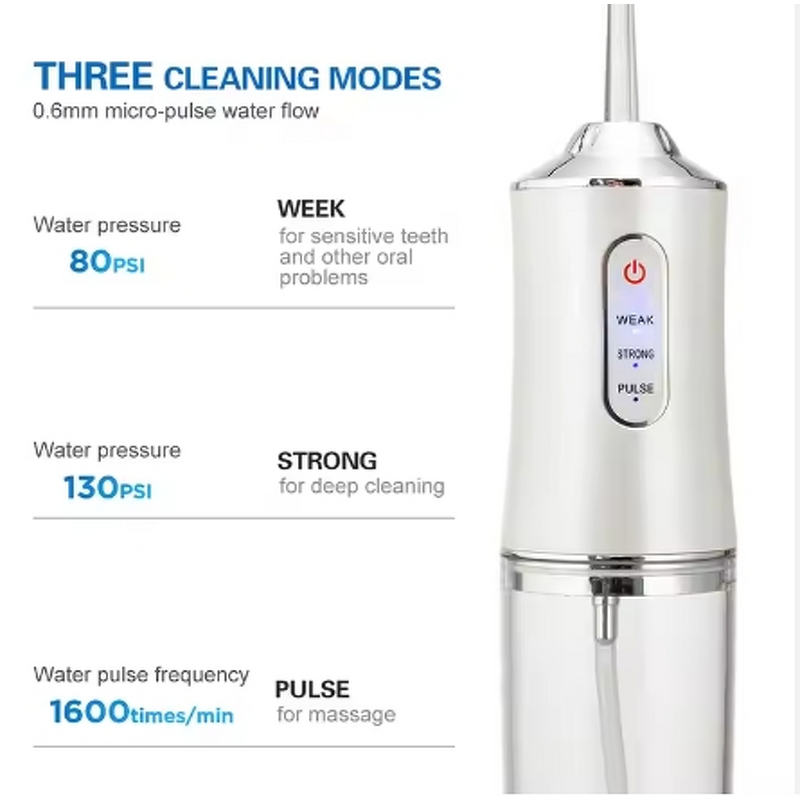 Teeth Cleaning Water Flosser Manufacturer - Professional Electric Waterproof Rechargeable Dental Jet Cordless Oral Irrigator - Wholesale