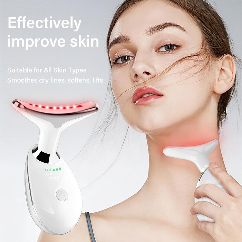Face Massager Manufacturer - Hand Held RF Technology with 7 Colors LED Light USB Rechargeable for Lift