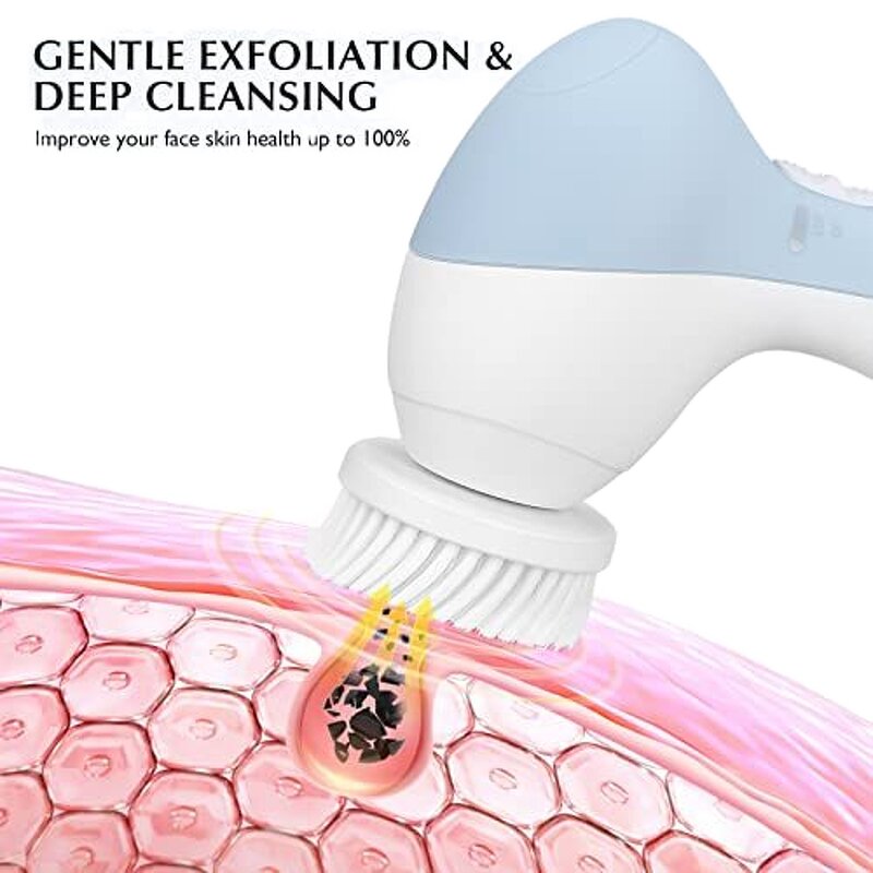 Beauty Instrument Manufacturer - Women's Wireless Rechargeable Hand Held for Acne Treatment Exfoliators Deep Cleaning