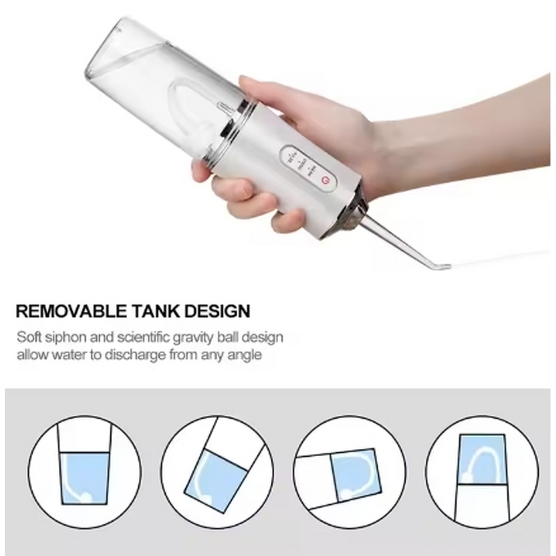 Teeth Cleaning Water Flosser Manufacturer - Professional Electric Waterproof Rechargeable Dental Jet Cordless Portable 3 Modes