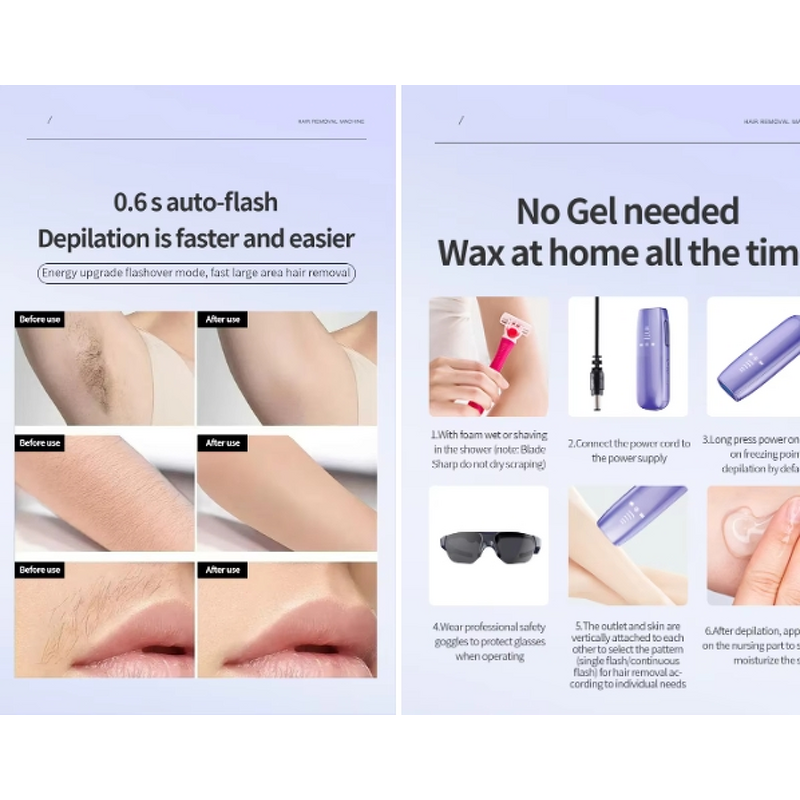 IPL Hair Removal Device Manufacturer - 2023 Stationary Pink with 99,999 Flashes Painless for Full-Body & Skin Tightening