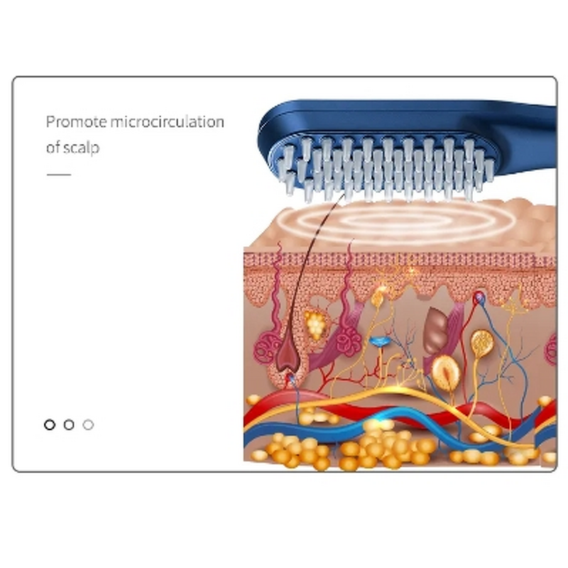 Hair Comb Manufacturer - 2023 New Beauty Laser Vibration Electric Anti-Hair Loss with Phototherapy LED & Oil Applicator