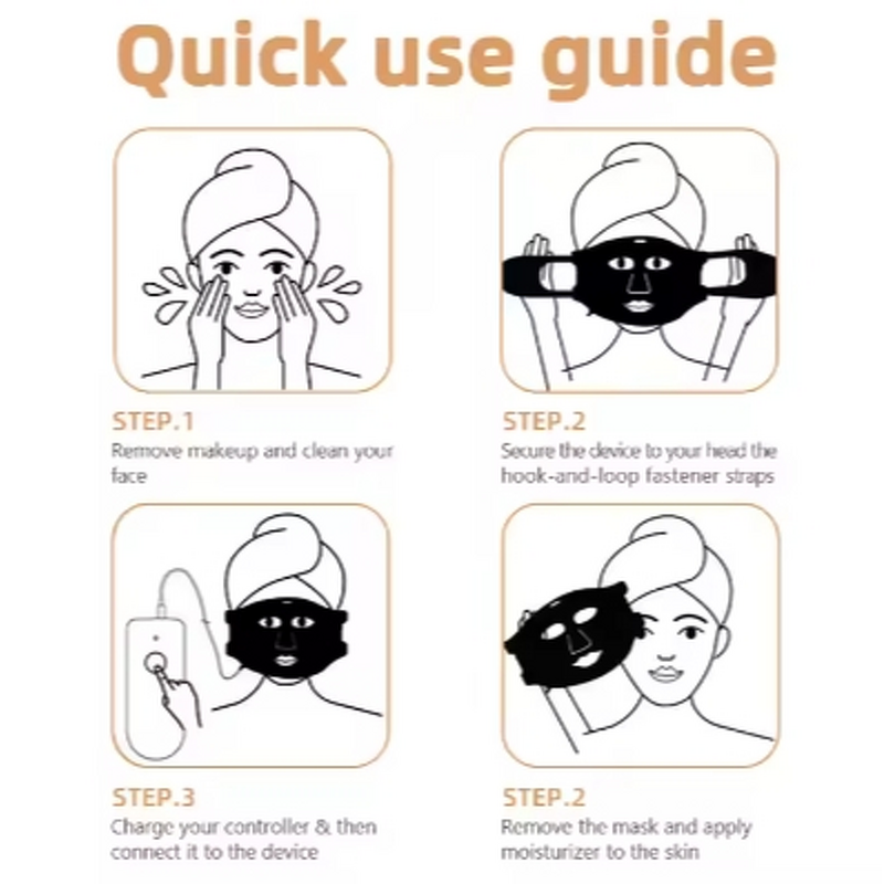 LED Light Therapy Mask Manufacturer - Hot Selling 2023 7-Color Silicone Electric Facial Skin Care