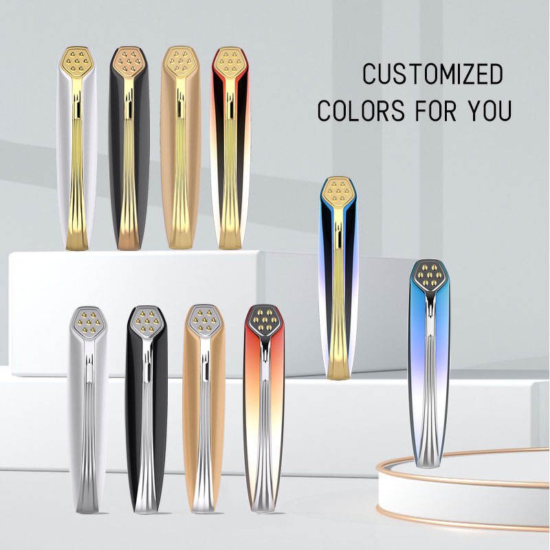 Eye Massager Manufacturer - 4-in-1 Handheld RF EMS Red Blue Light and Facial Wand Anti-Aging with Anti-Puffiness