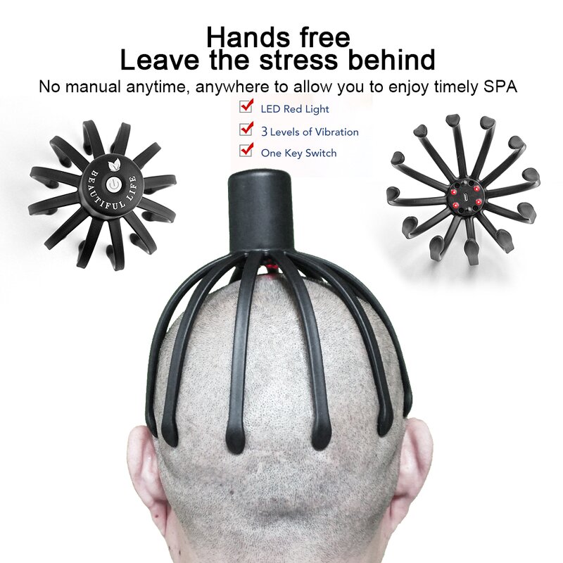 Scalp Massager Manufacturer - Smart Relax Hair Vibrating for Decompress & Improve Sleep Electric