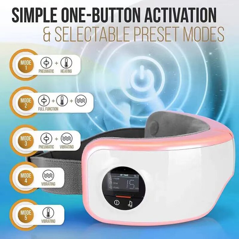 Eye Massager Manufacturer - Private Label 3D Smart EMS Heated Standing for Face Lift Waterproof Dark Circle Reduction