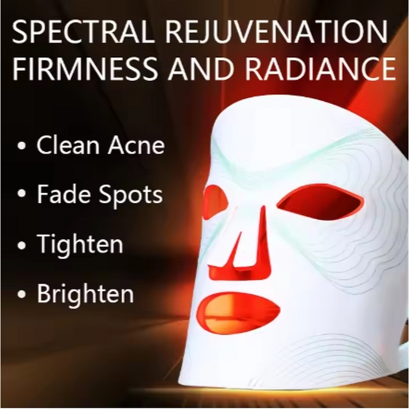 LED Light Therapy Mask Manufacturer - 2023 Hot Selling 7-Color Plastic ABS Electric Portable for Oil Control US/CN Spa