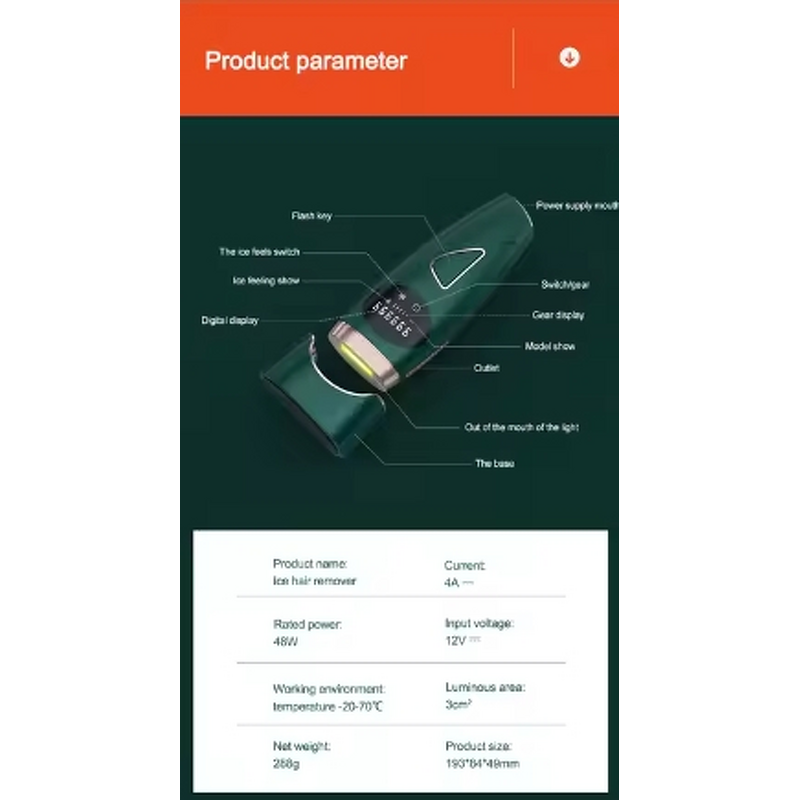 IPL Hair Removal Machine Manufacturer - 2023 Advanced Professional Painless for Permanent Hair Reduction at Home White