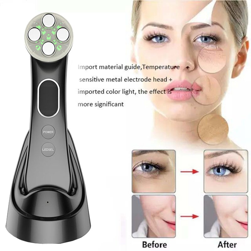 Facial Lift Massager Manufacturer - Portable Handheld Electric Ems Rf Ionic Iontophoresis Beauty Instrument