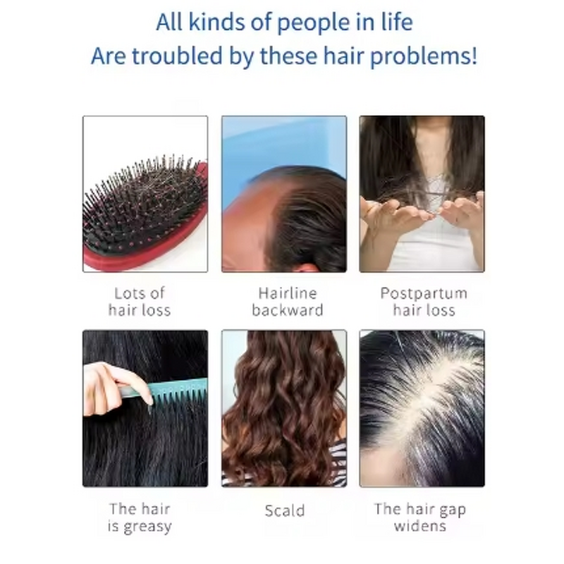 Hair Comb Manufacturer - 2023 New Beauty Laser Vibration Electric Anti-Hair Loss with Phototherapy LED & Oil Applicator