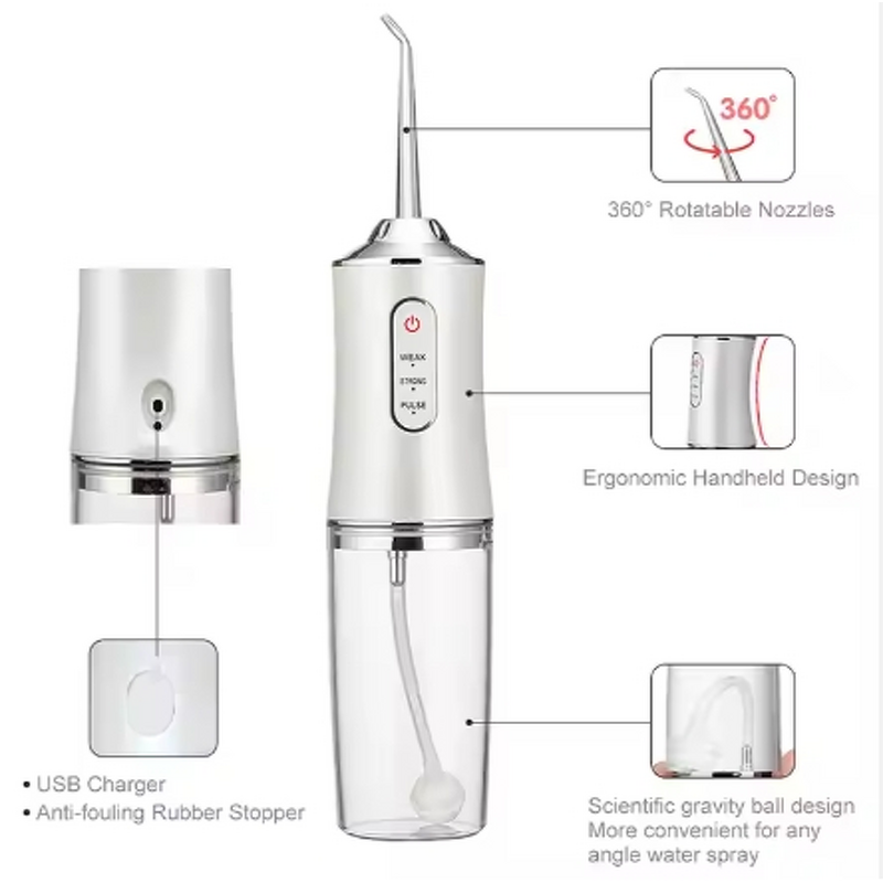 Dental Water Flosser Manufacturer - Wholesale Waterproof Rechargeable Electric Cordless Oral Irrigator Professional Teeth Cleaning
