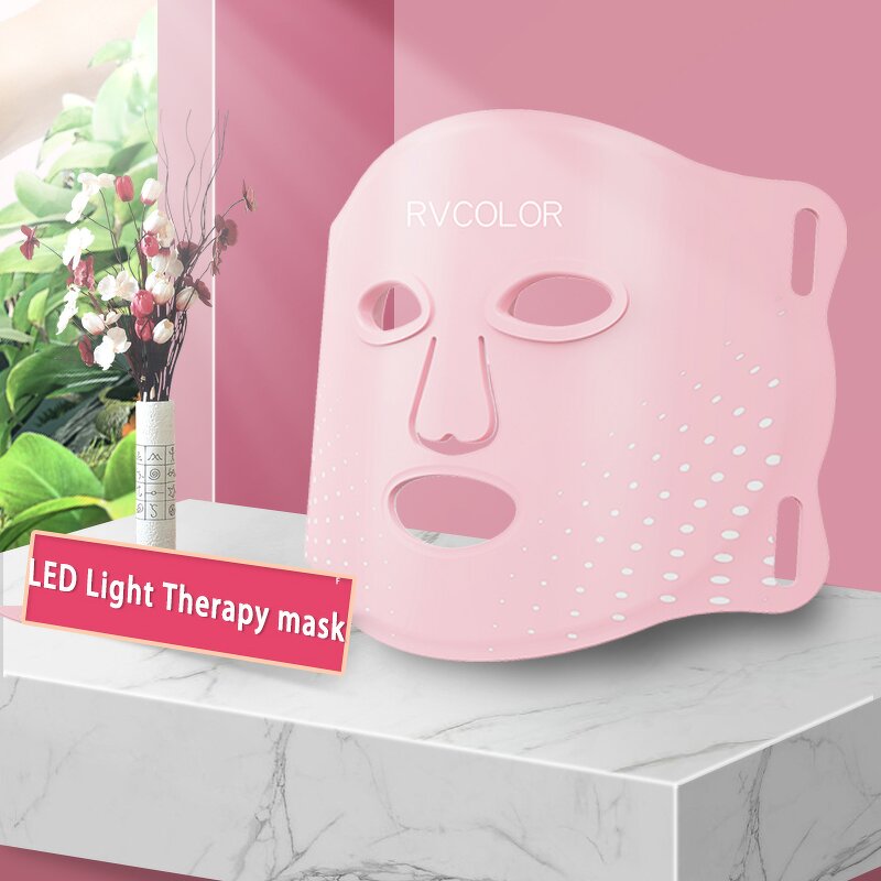 LED Light Therapy Mask Manufacturer - Professional Pink 4 Colors Silicon Face Light Therapy