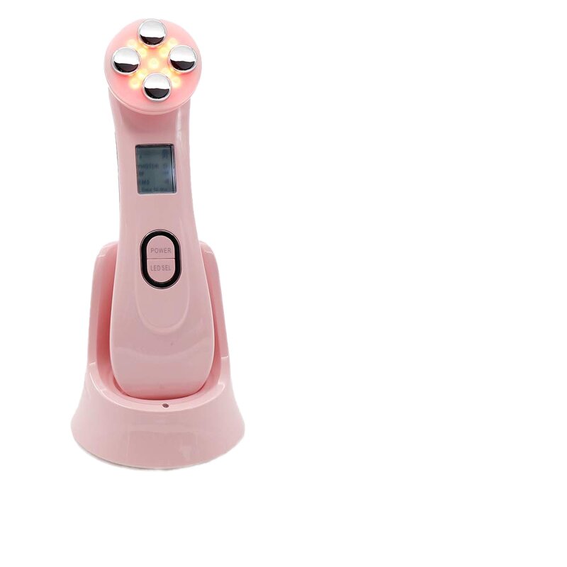 Facial Massager Manufacturer - 5-in-1 Hand Held LED Light Therapy ABS for Face Lifting Skin Tightening