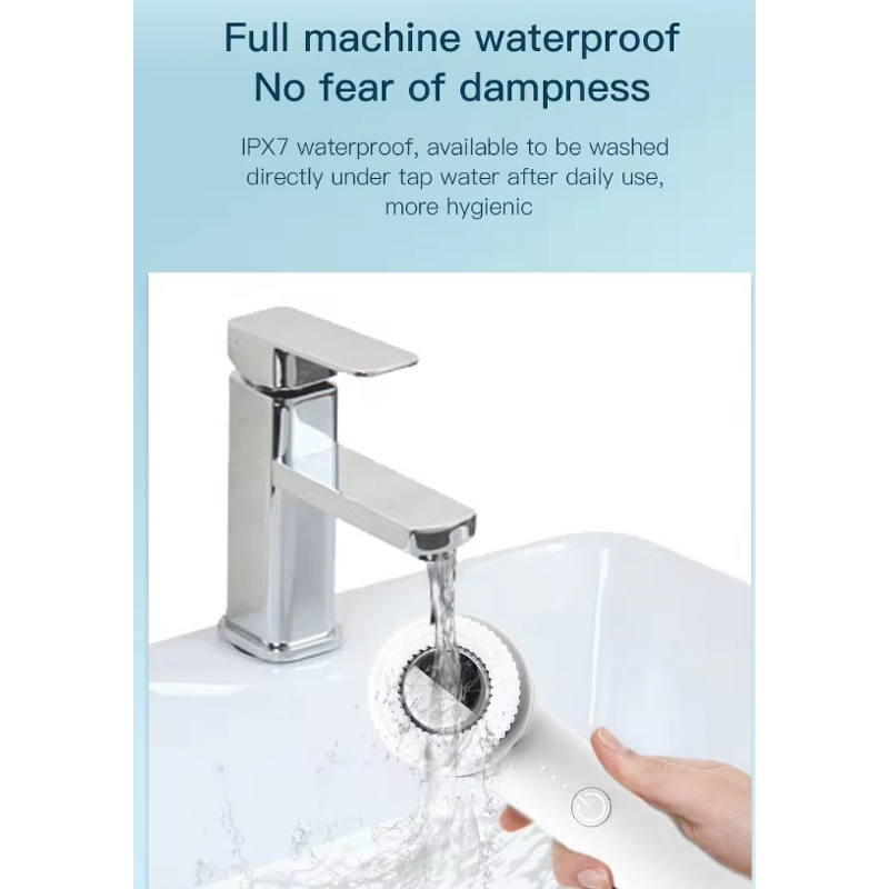 Facial Exfoliator Manufacturer - Portable Electric UK Plug Silicone Spin Brush for Deep Pore Cleansing for Nose Lips