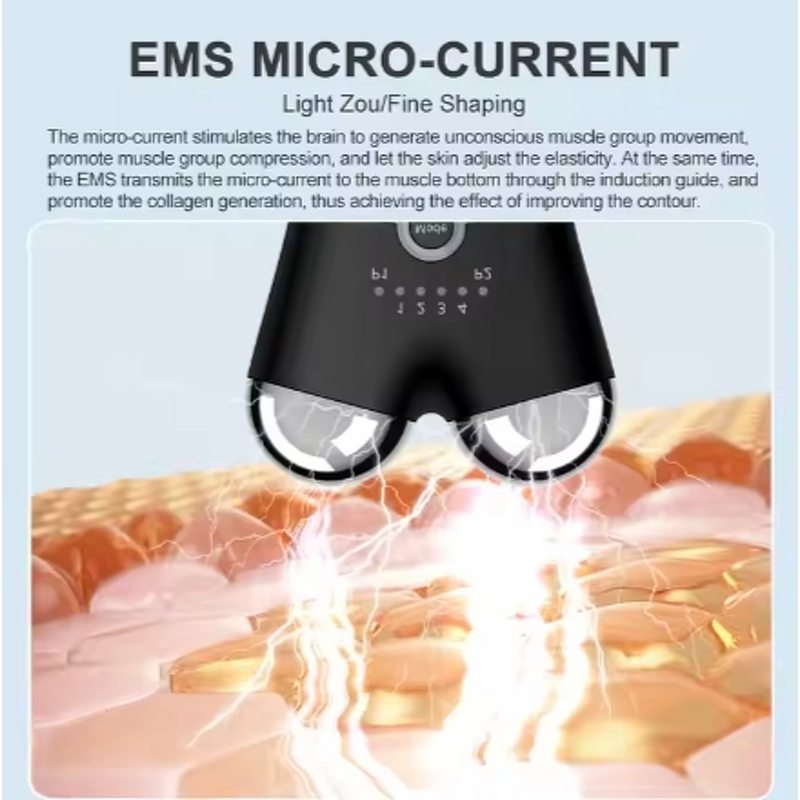 Face Massage Machine Manufacturer - OEM Home Salon LED Red Light Microcurrent USB Plug Waterproof 3-Level