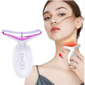 Face Neck Massager Manufacturer - Home Use Hand Held ABS White USB Anti-aging EMS for Skin Tightening Rejuvenation